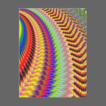 Rocket Man Firework Fractal postcards