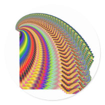 Rocket Man Firework Fractal stickers