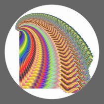 Rocket Man Firework Fractal stickers