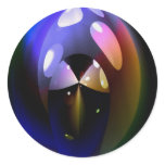 Rocket Man Round Stickers