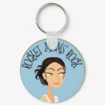 Rocket Moms Rock Keychain