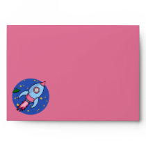 Rocket pink Card Envelope envelopes