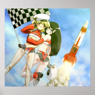 Rocket Racing Poster by nekotaku