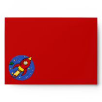 Rocket red Card Envelope envelopes