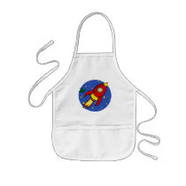 Rocket red yellow Apron aprons