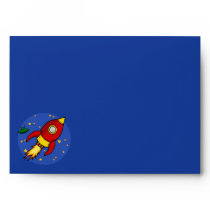 Rocket red yellow Card Envelope envelopes