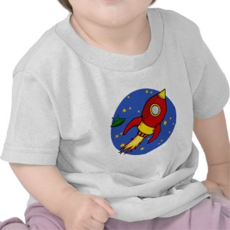 Rocket red yellow Infant T-Shirt shirt