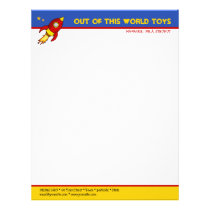 Rocket red yellow Letterhead letterhead