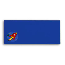 Rocket red yellow Letterhead Envelope envelopes