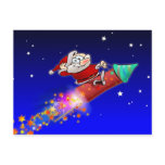 Rocket Santa 02 Postcard