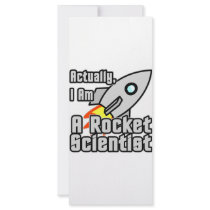 Rocket Scientist Personalized Rack Card