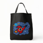 Rocket Ship 4th Birthday Tote Bag