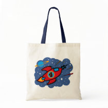 Rocket Ship 4th Birthday bags