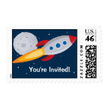Rocket Ship Birthday Stamps