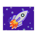 Rocket Ship postcards