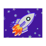 Rocket Ship Postcards