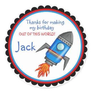 Rocket Shop Outer Space Stickers sticker
