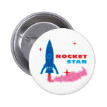 Rocket Star Pinback Button