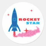 Rocket Star Sticker