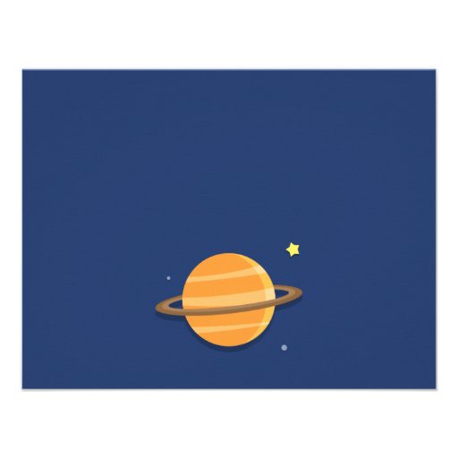 Rocket To Outer Space Party, Kids Birthday Announcement