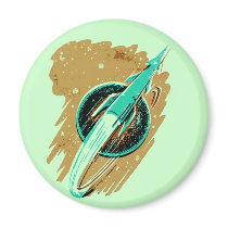 ROCKET TO THE MOON MAGNET