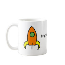 Rocket to the Moon mug