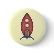 Rocketship buttons by kids_tshirts Rocketship buttons