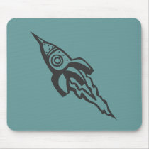 rocketship mousepad