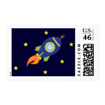 Rocketship Postage