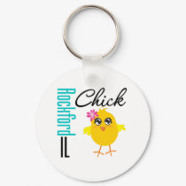 Rockford IL Chick keychains