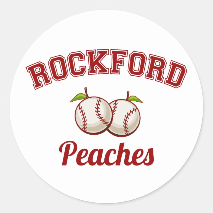 Rockford Peaches Classic Round Sticker Zazzle