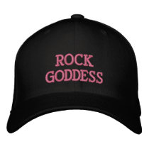 ROCKGODDESS embroidered hats by kotzradio ROCKGODDESS embroidered hats