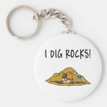 Rockhound Gift Item Keychain