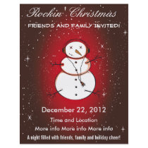 Rockin' Christmas Snowman Program Flyer