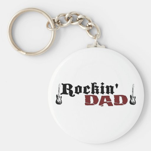 Rockin Dad Keychain