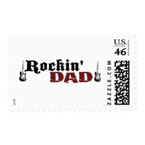 Rockin Dad Postage Stamps