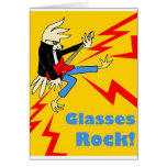 Rockin' glasses bird card