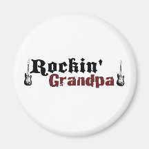 Rockin Grandpa Fridge Magnets