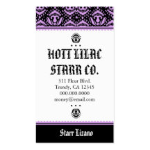 ROCKIN' *HOTT LILAC STARR BUSINESS CARD