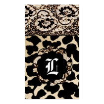 ROCKIN' LEOPARD & LACE BUSINESS CARD business cards