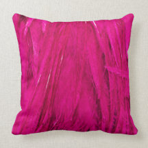 Rockin' Pink Feather Boa Pillow