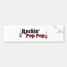 Rockin Pop Pop Bumper Stickers