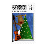 Rockin Red Nose Reindeer postage