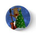 Rockin Reindeer buttons by perfectpostage Rockin Reindeer buttons