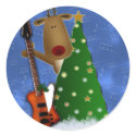 Rockin Reindeer stickers by perfectpostage Rockin Reindeer stickers