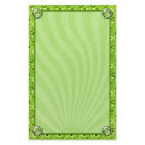 Rockin Retro Lime Green Decorated Design stationery