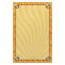Rockin Retro Sun Kissed Orange Deco Design stationery
