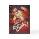 Rockin' Santa Claus cards