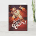 Rockin' Santa Claus card