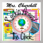 Rockin' School Teacher -  SRF Posters